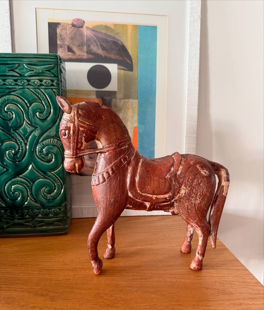 Antique Chinese wooden horse — Past Perfect Doha