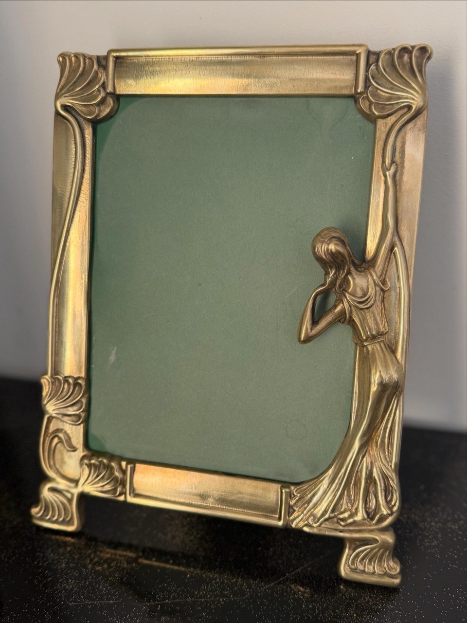 Art Nouveau Brass Picture Frame