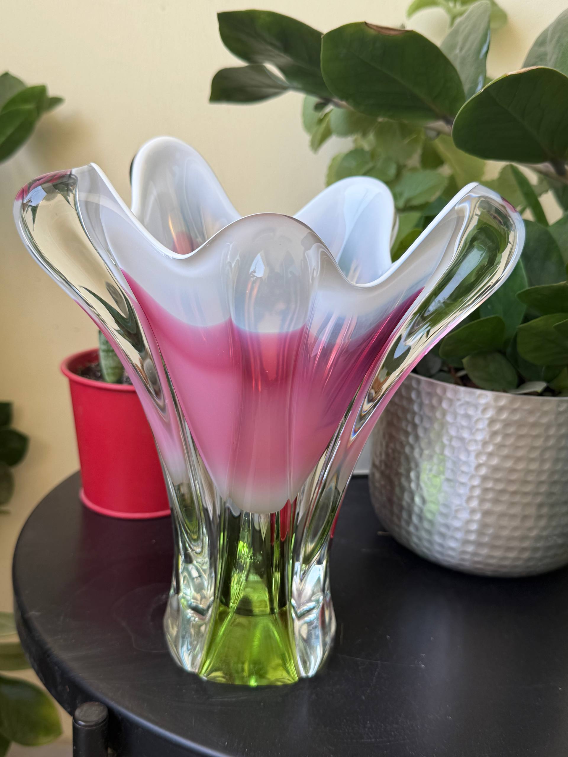 Czech Art Glass Vase
